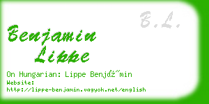 benjamin lippe business card